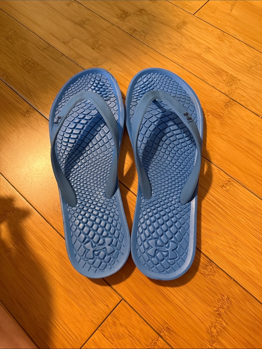 Under Armour Light Blue Textured Thong Sandals - Picture 2 of 5